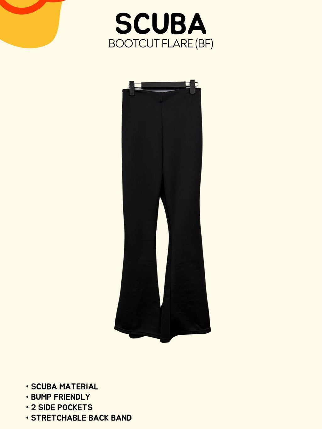 Bootcut Flare Scuba Stretchable Pants