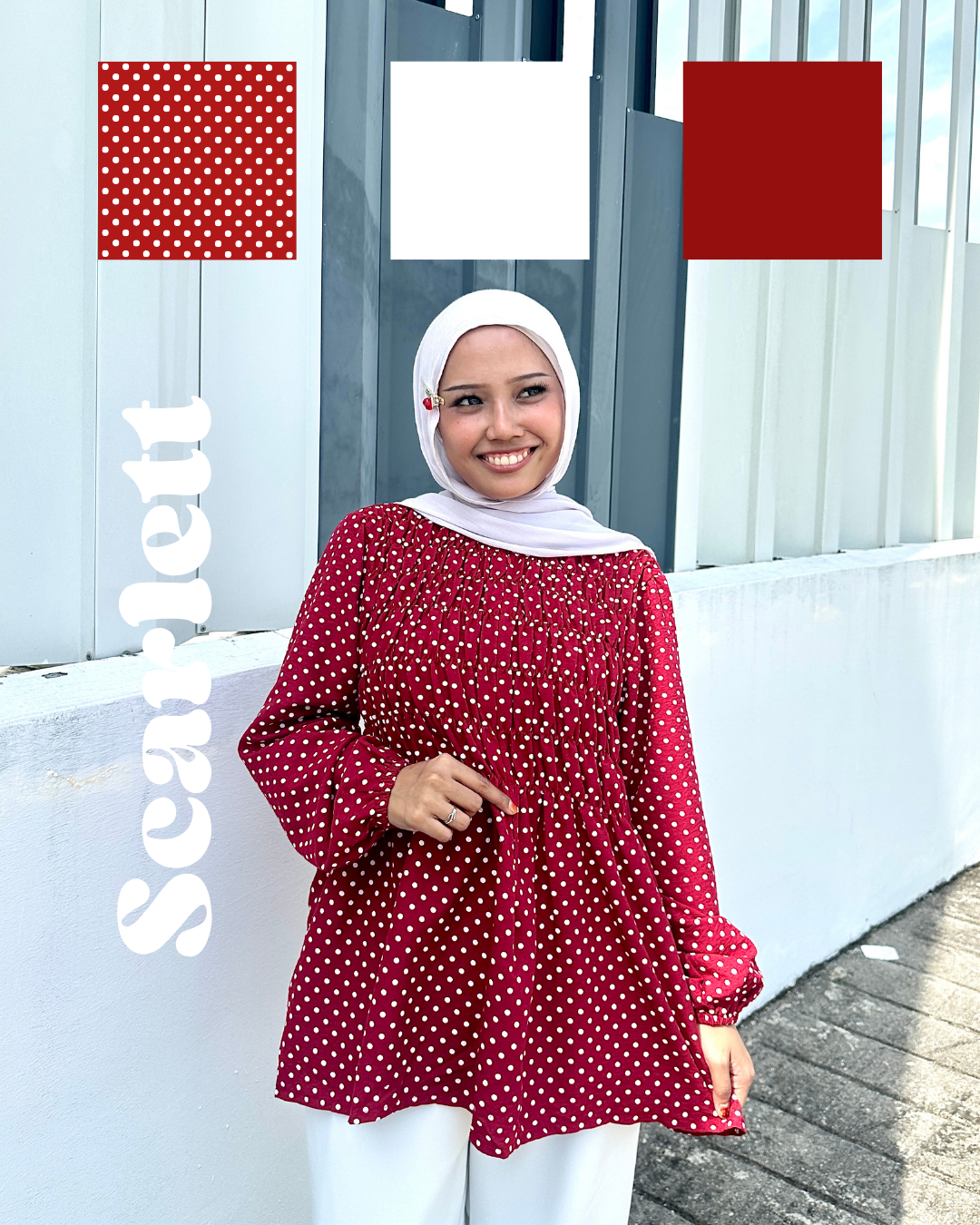 Bree Polka Smock Top