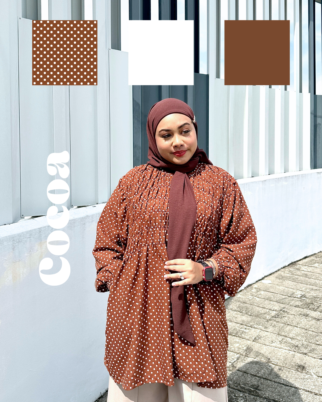 Bree Polka Smock Top