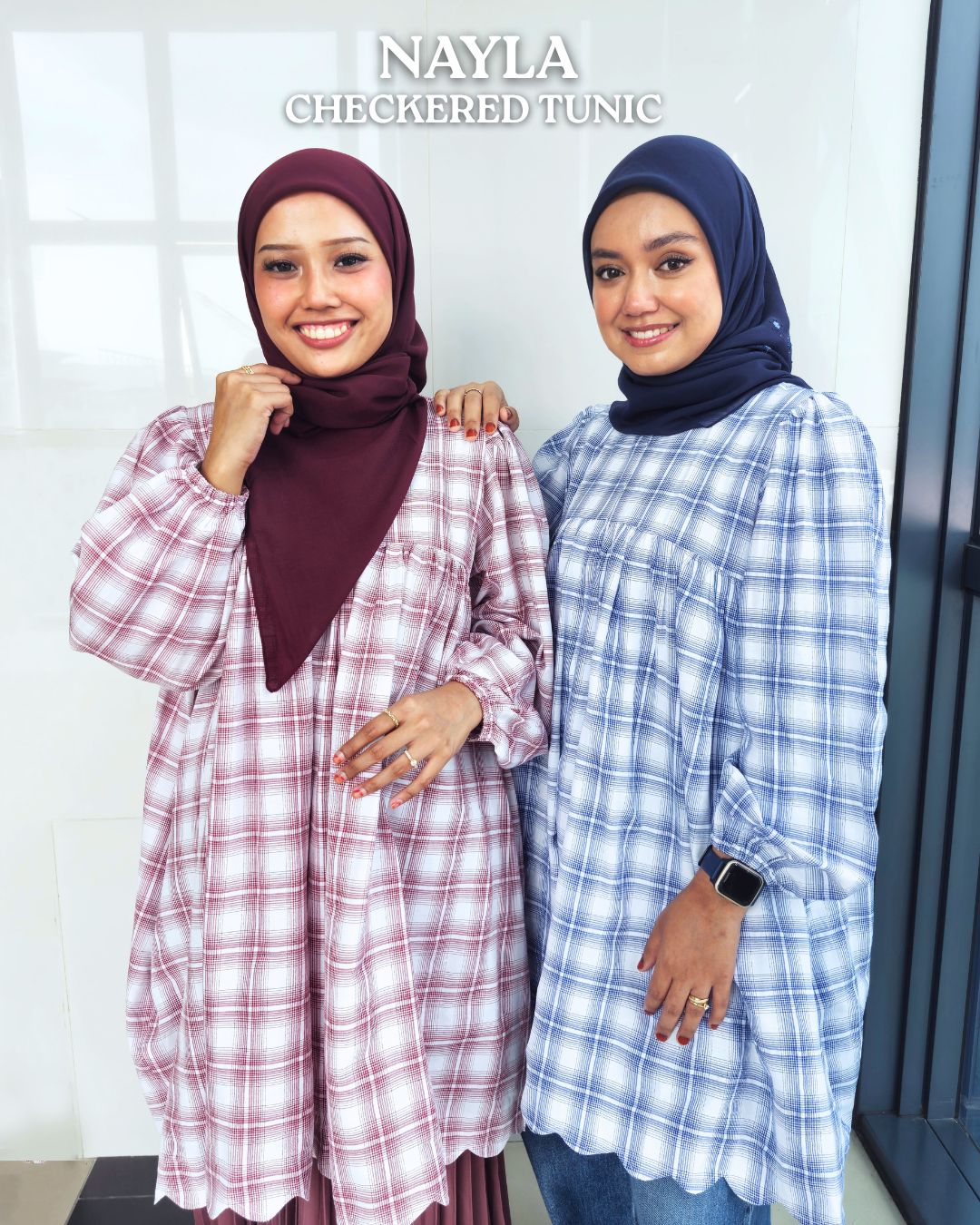 Nayla Checkered Tunic