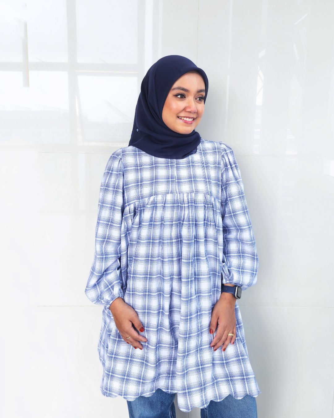 Nayla Checkered Tunic