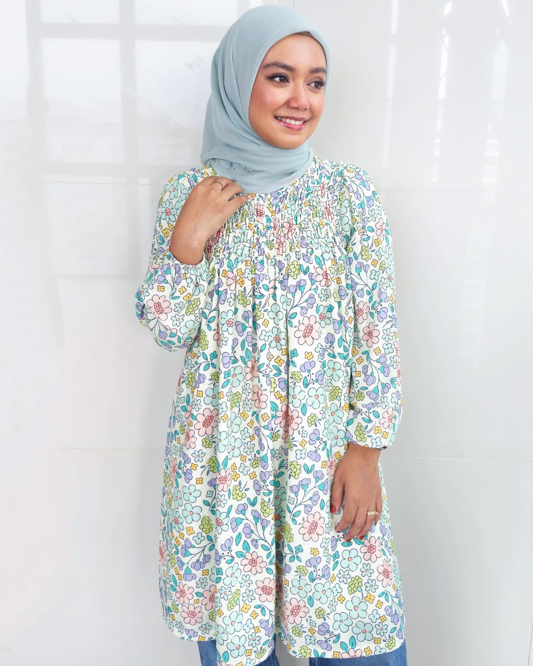 Baylie Printed Smock Tunic