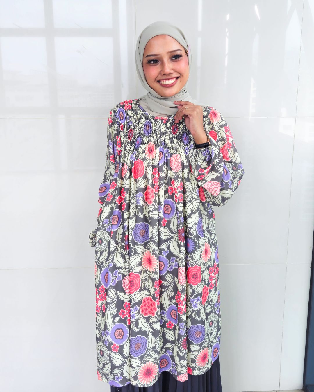 Baylie Printed Smock Tunic