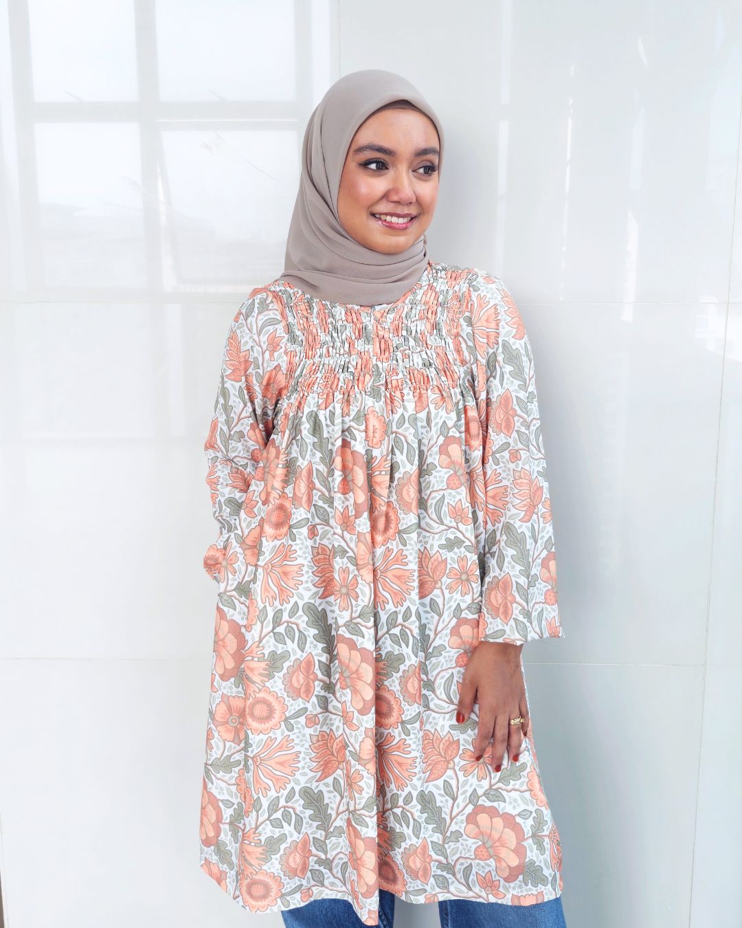 Baylie Printed Smock Tunic