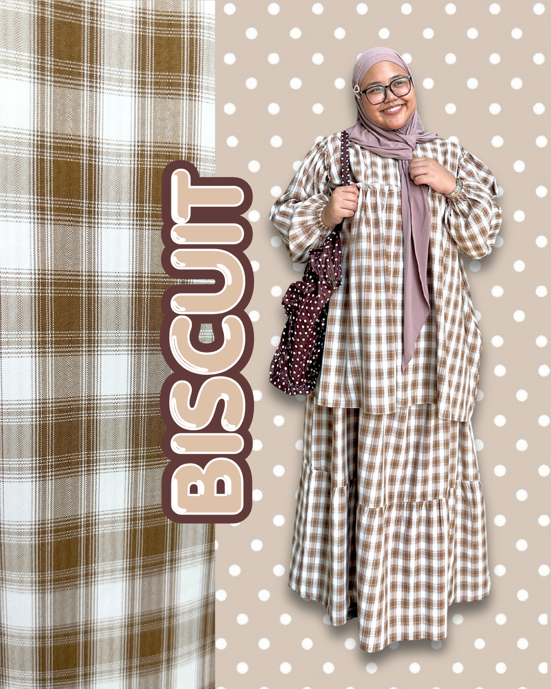 Naomi Gingham Skirt Set