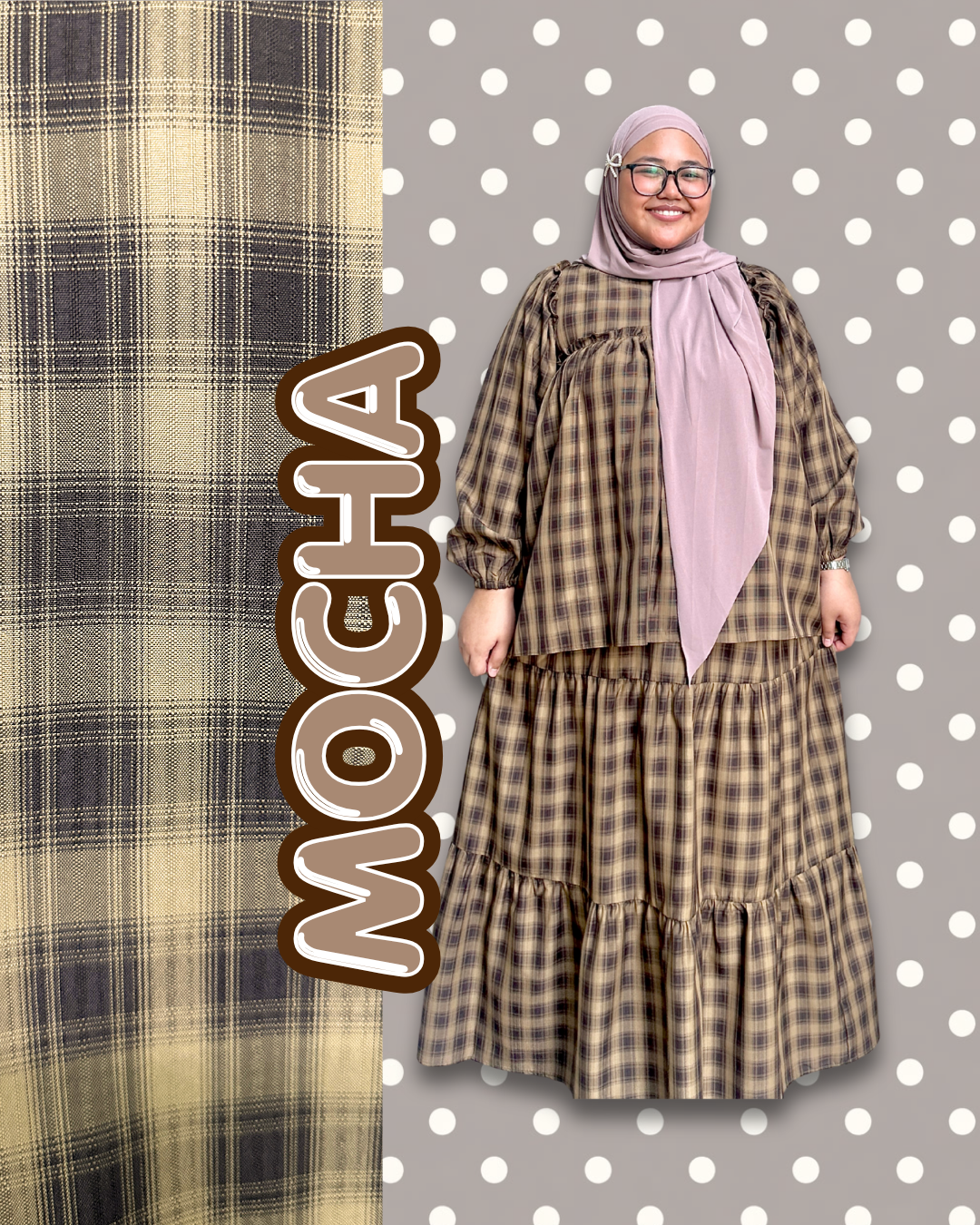 Naomi Gingham Skirt Set