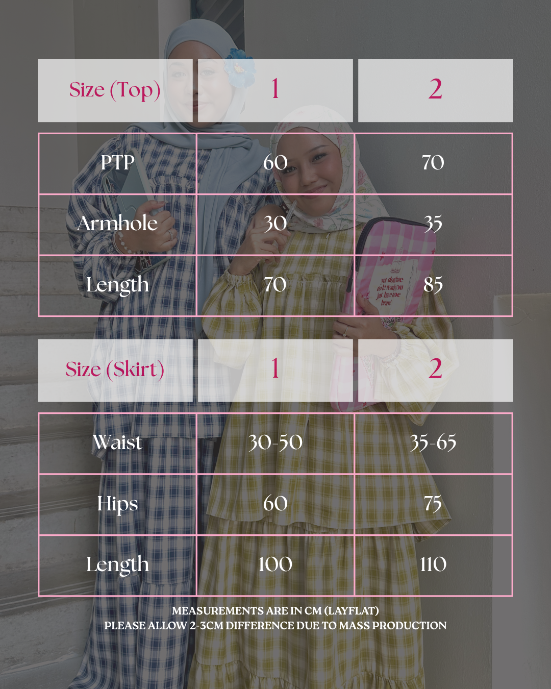 Naomi Gingham Skirt Set