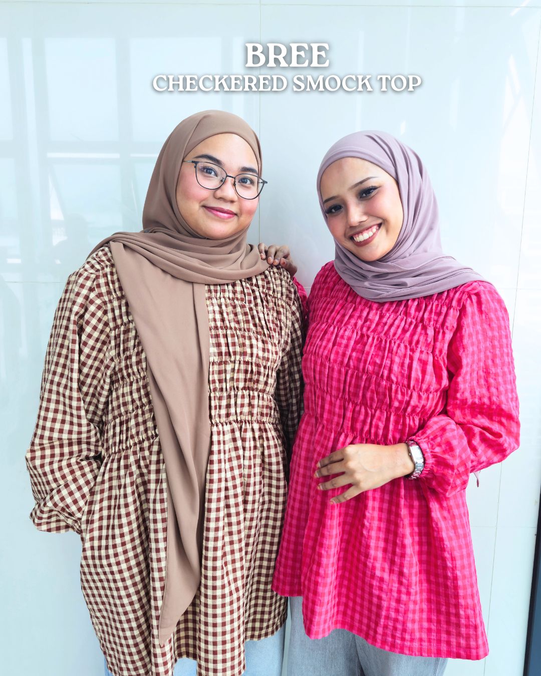 Bree Checkered Smock Top
