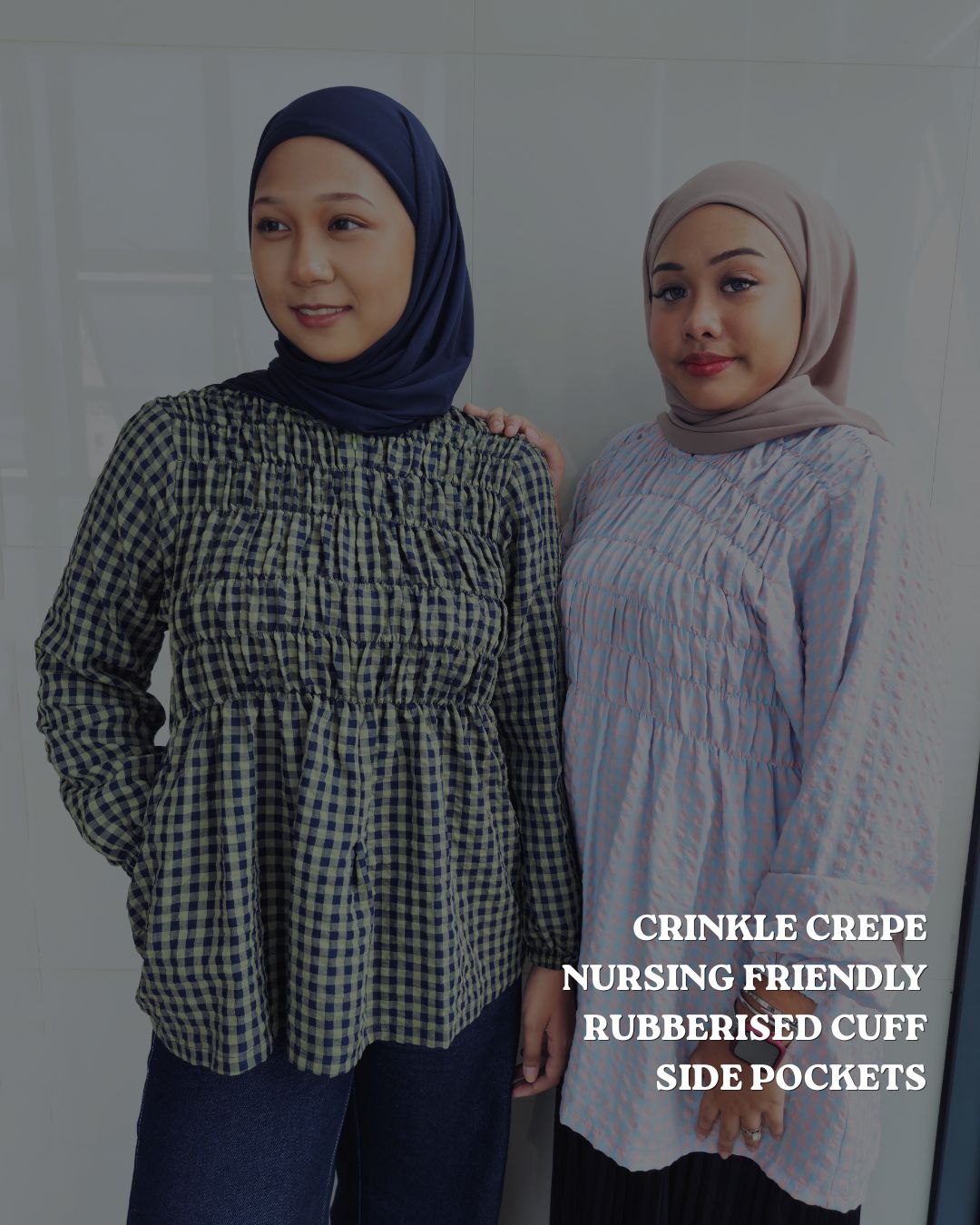 Bree Checkered Smock Top