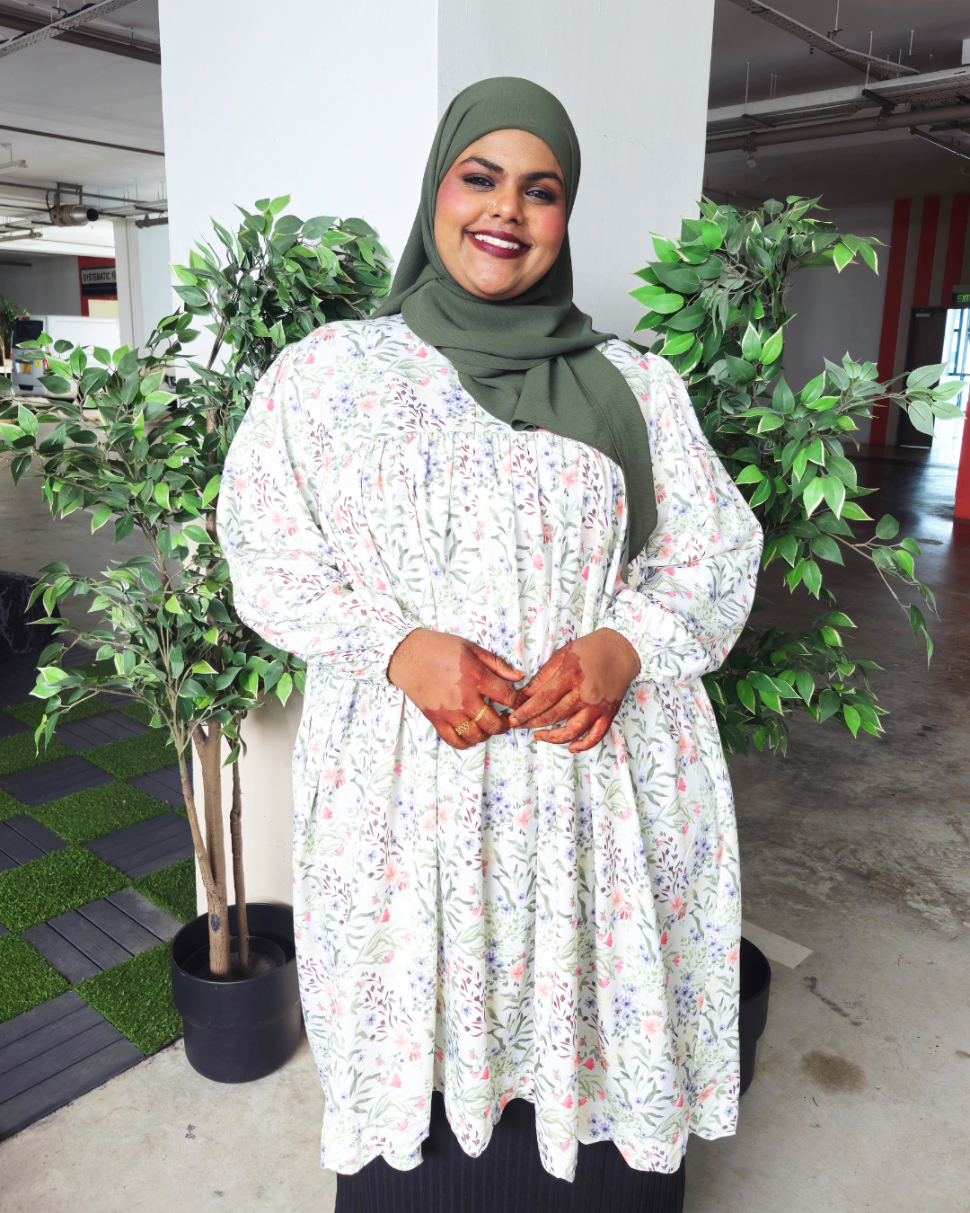 Nayla Scallop Printed Tunic