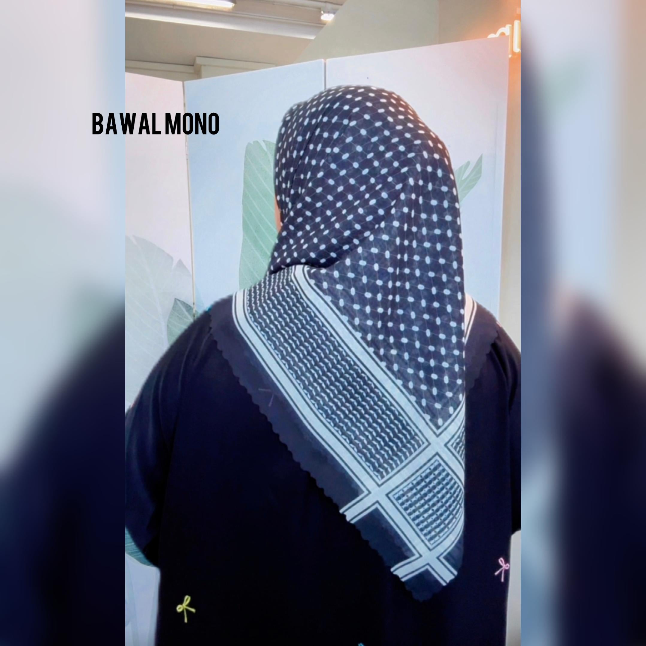 Curated Ghutra Series Shawl & Bawal 1.8M Chiffon Crepe Material 45" Cotton Voile