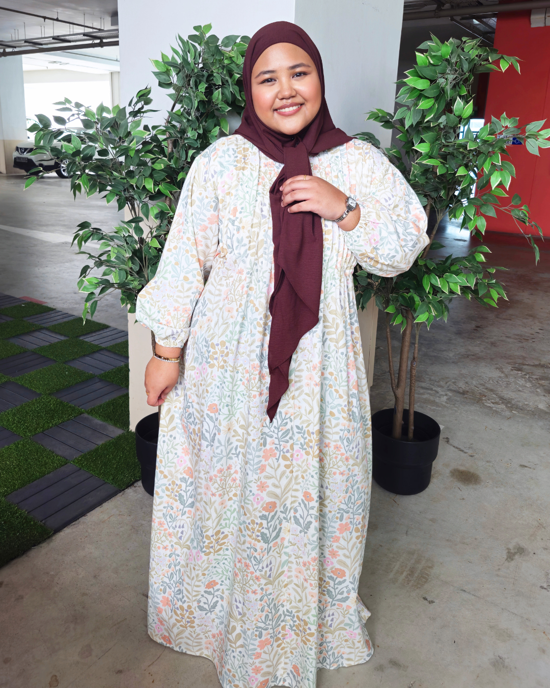 Fyra Pleated Linen Dress
