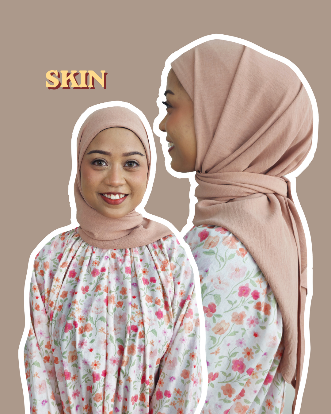 Plain Series: Instant Bawal Hijab in Crinkle