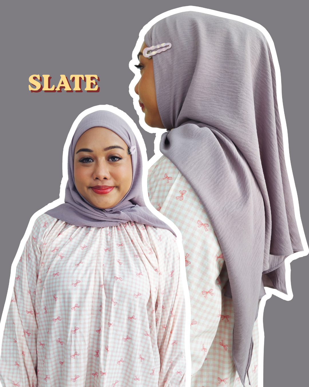 Plain Series: Instant Bawal Hijab in Crinkle