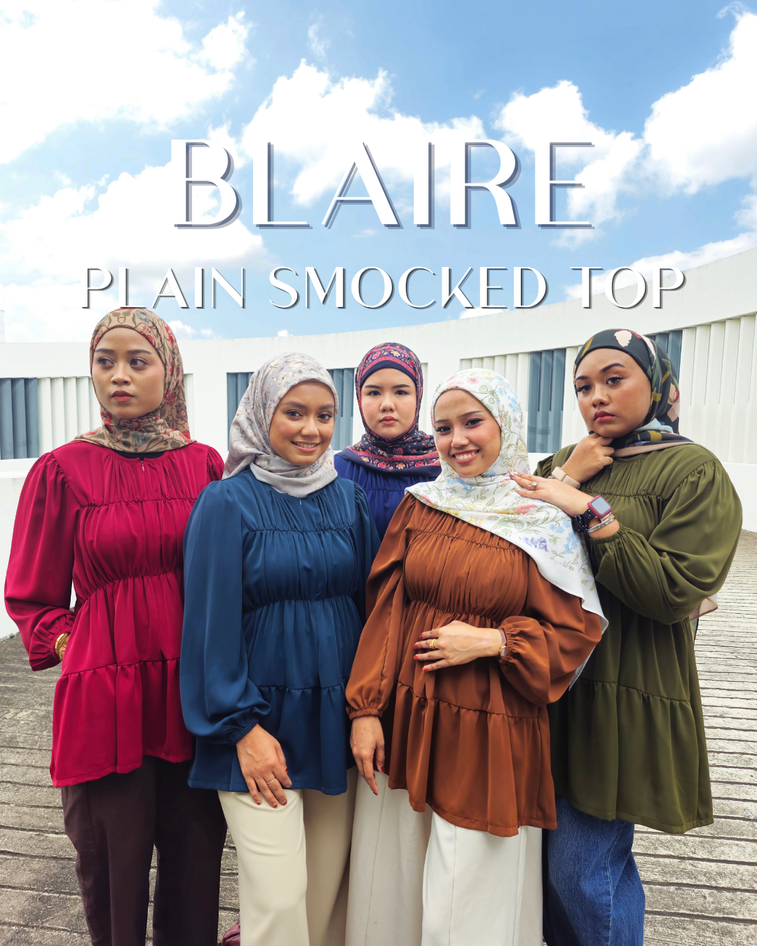 Blaire 2.0 Plain Smock Top