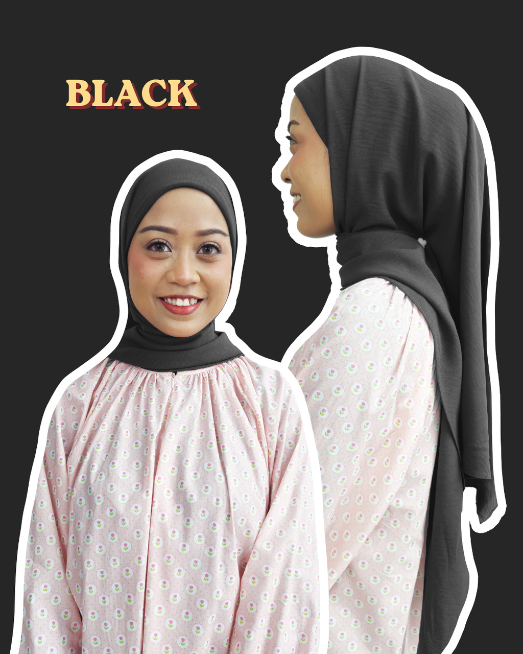 Plain Series: Instant Bawal Hijab in Crinkle
