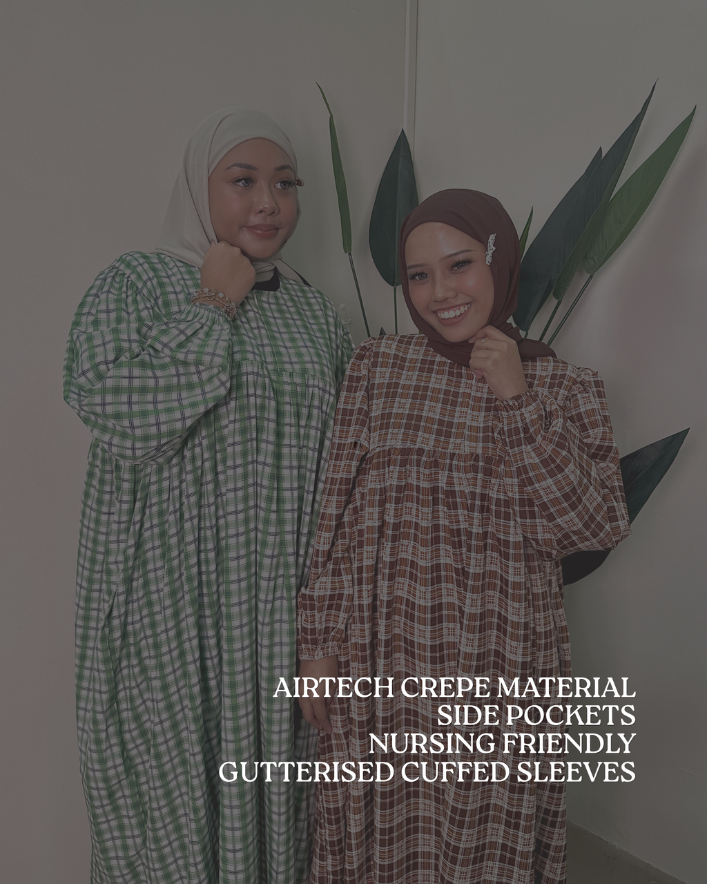 Nayli Checkered Midi