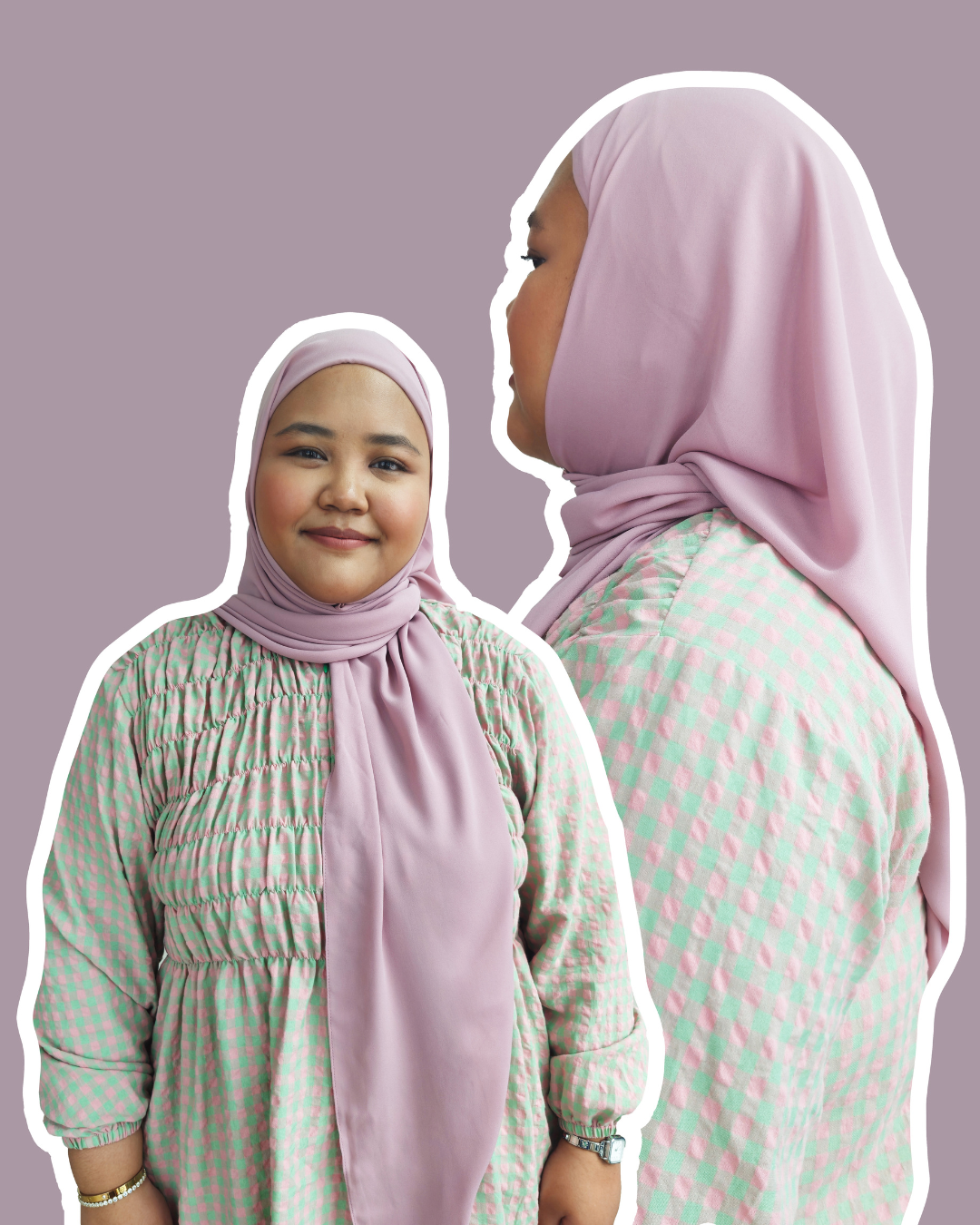 Plain Series (Premium Korean Chiffon) : 2M Shawl, Shawl with Inner & 50" Bawal Instant with Inner