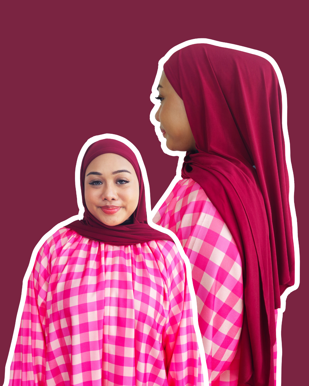 Plain Series (Premium Korean Chiffon) : 2M Shawl, Shawl with Inner & 50" Bawal Instant with Inner