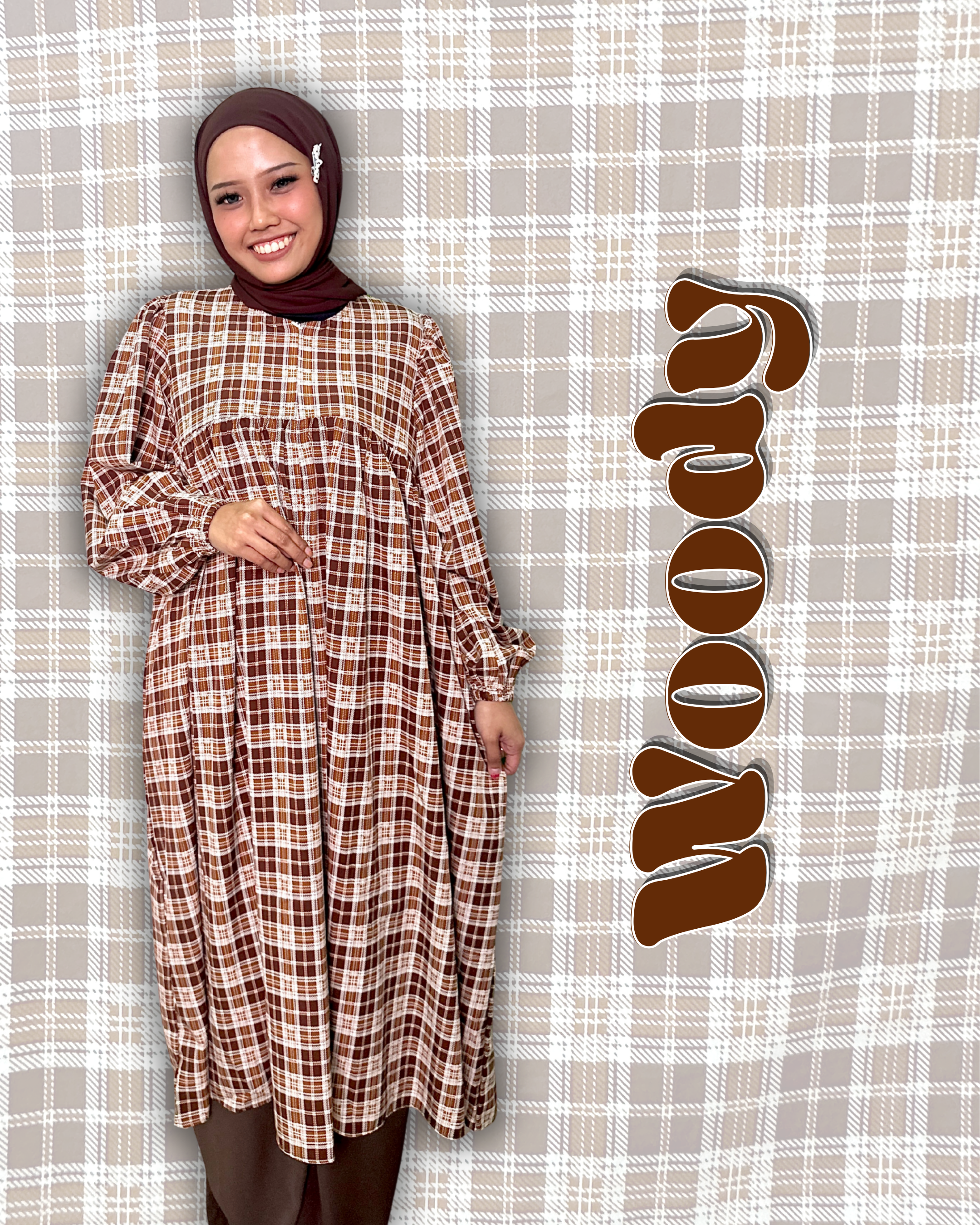 Nayli Checkered Midi