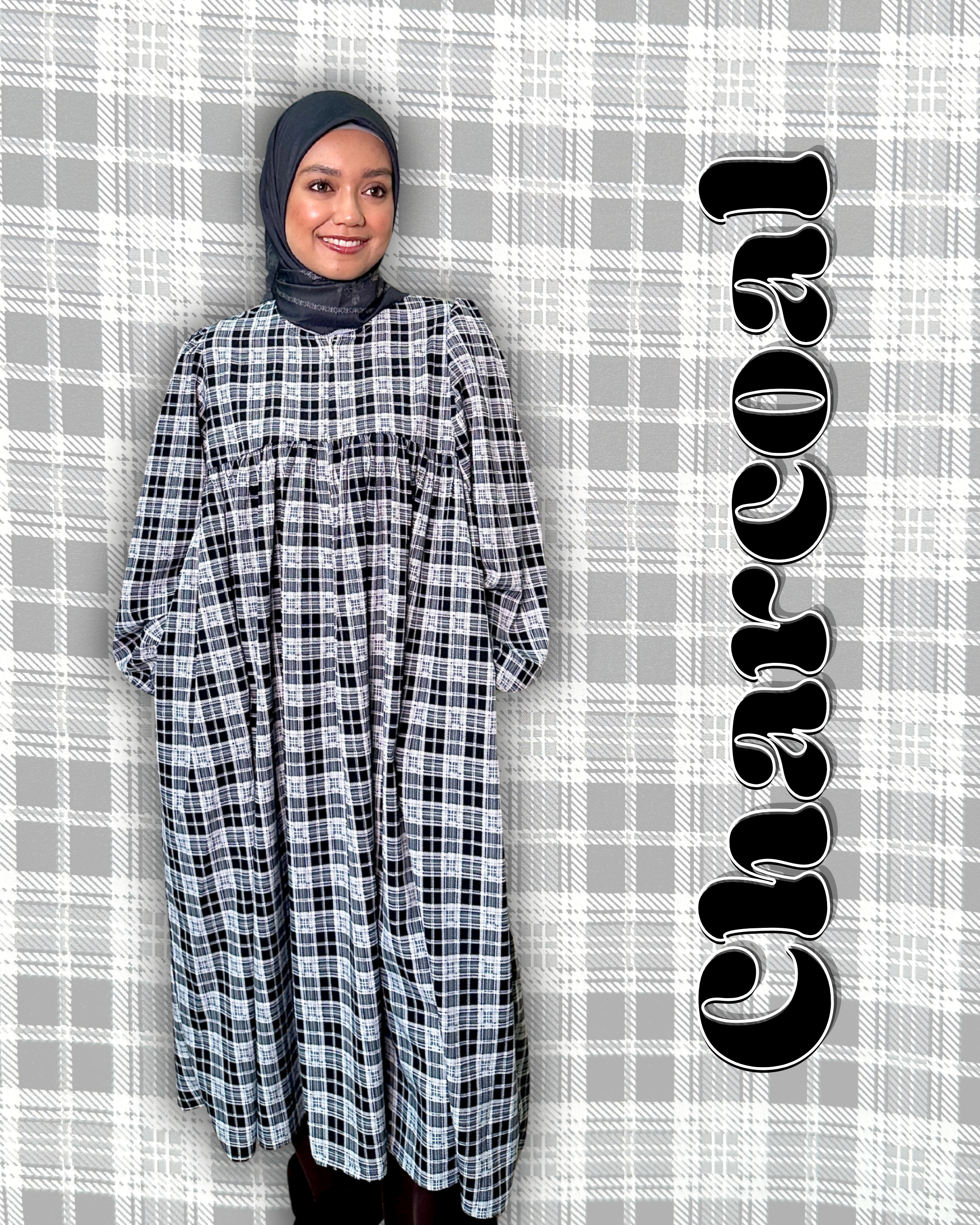Nayli Checkered Midi