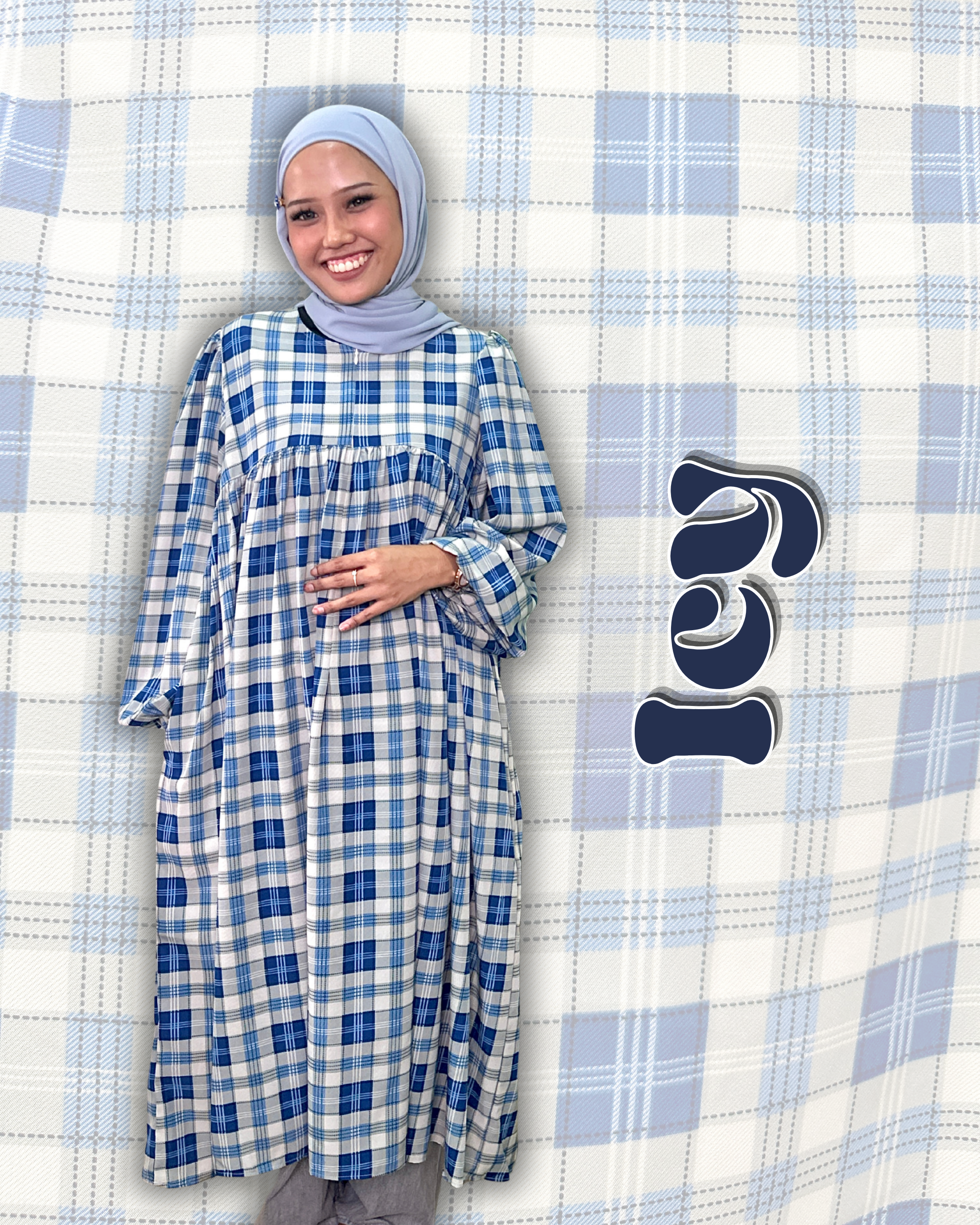 Nayli Checkered Midi