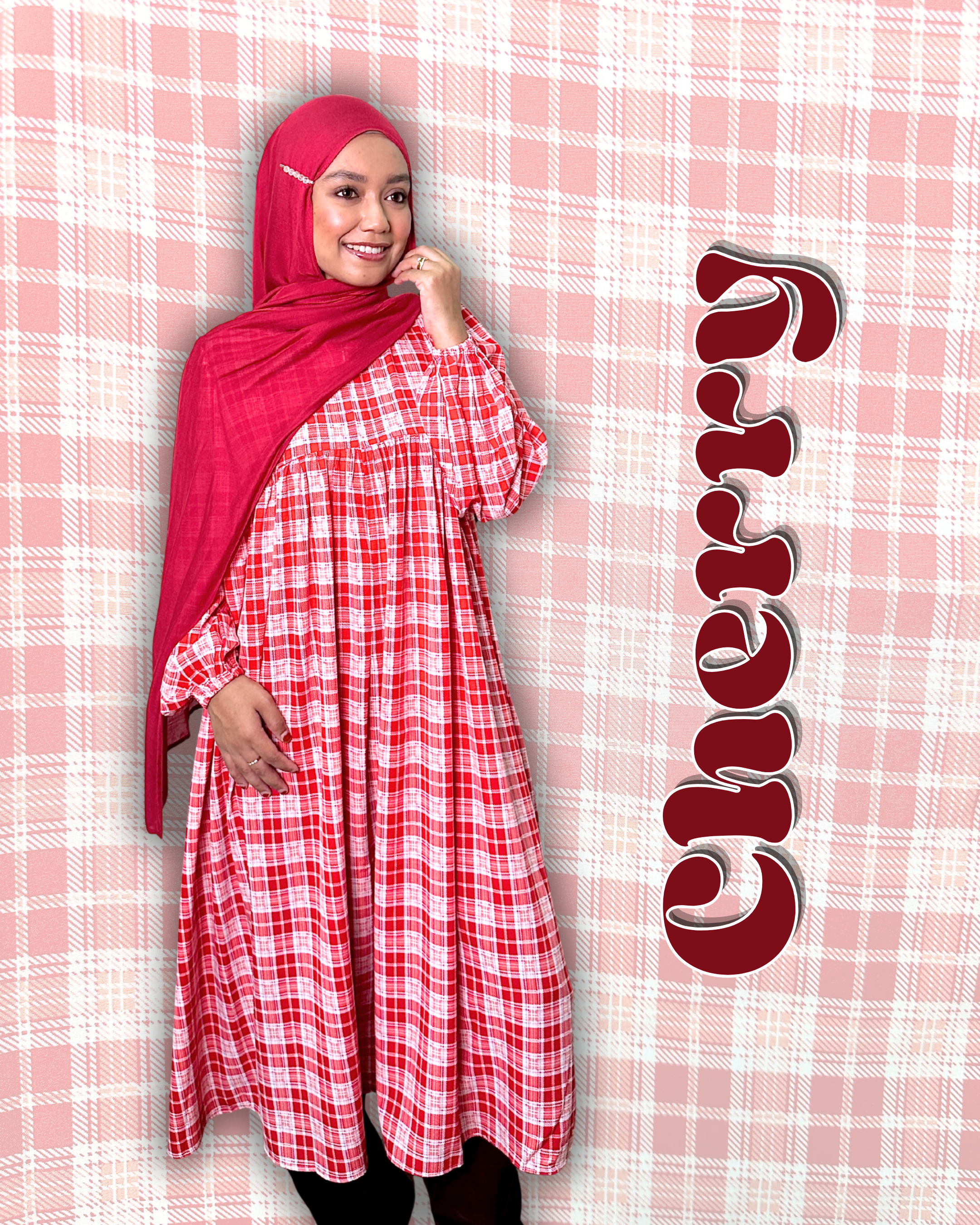 Nayli Checkered Midi