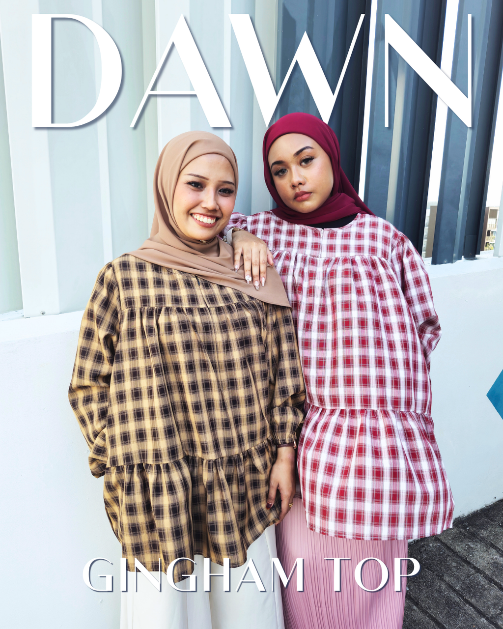 Dawn 2.0 Gingham Checkered Top