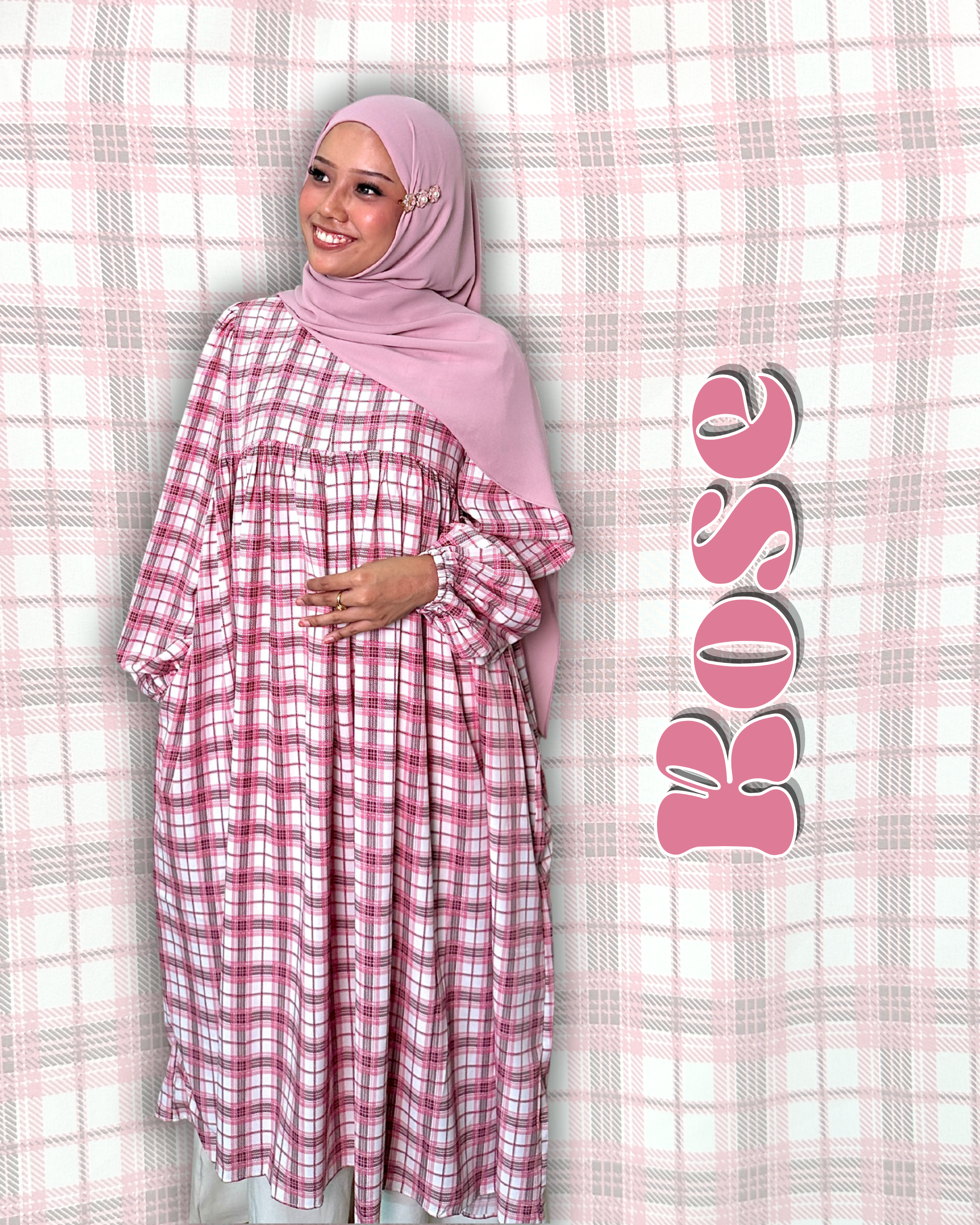 Nayli Checkered Midi