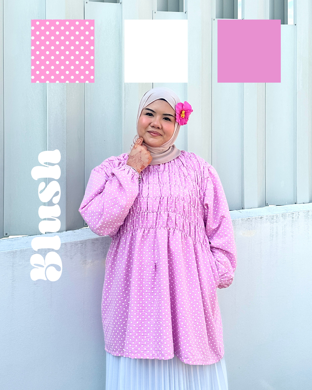 Bree Polka Smock Top
