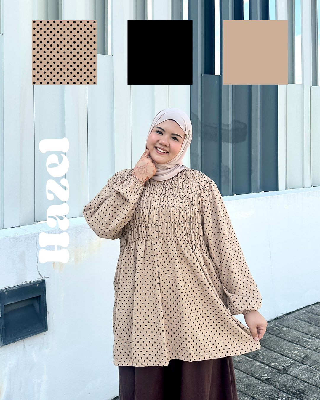 Bree Polka Smock Top