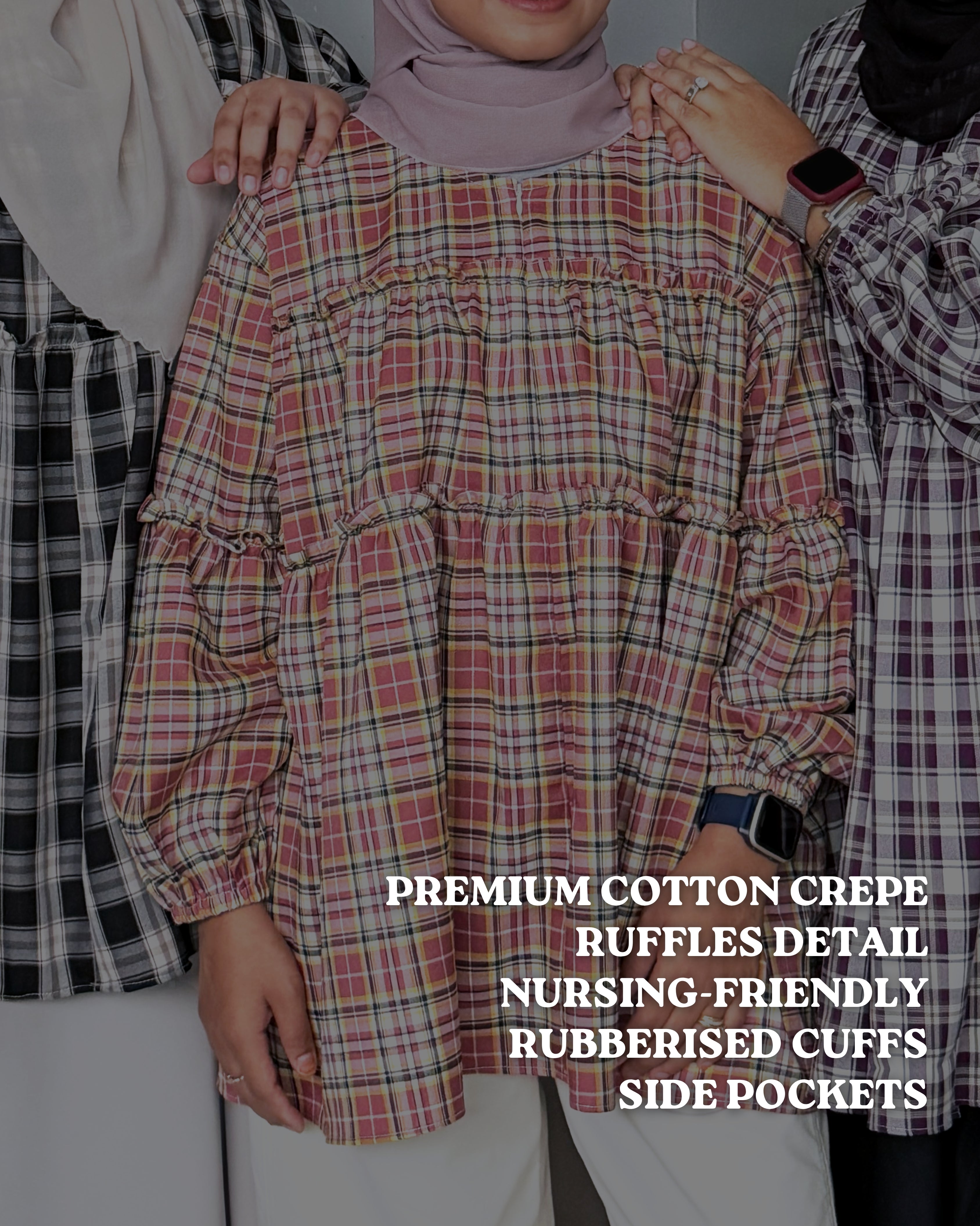 Noura Gingham Top