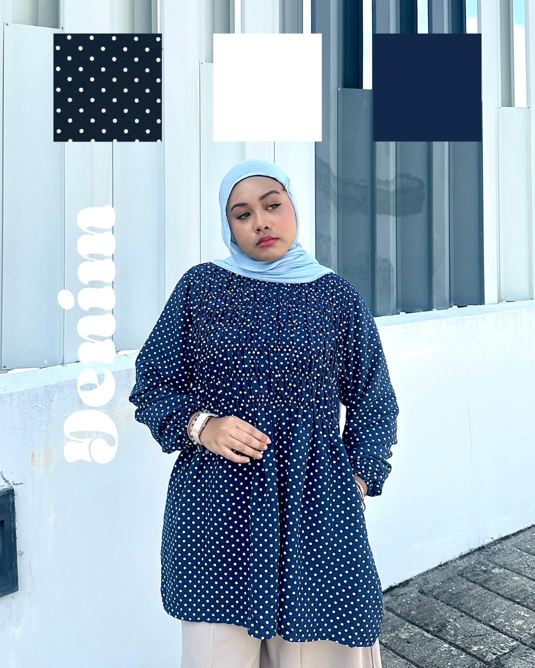 Bree Polka Smock Top