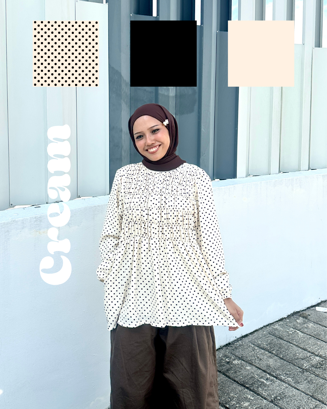 Bree Polka Smock Top
