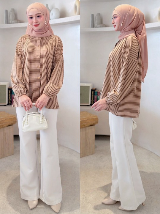 Cleo Striped Comfy Blouse