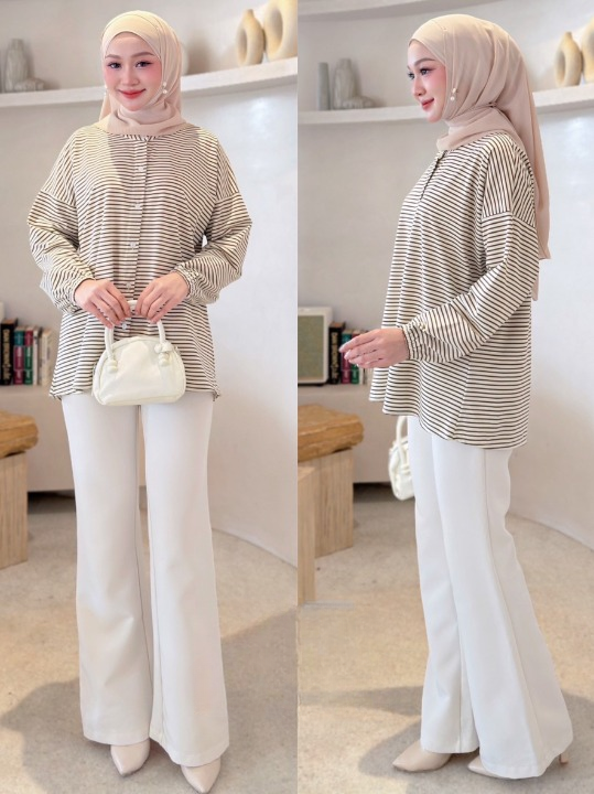 Cleo Striped Comfy Blouse