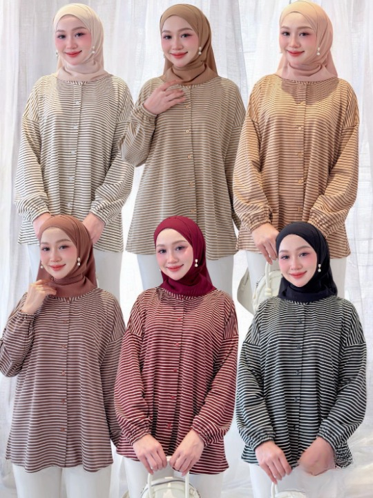Cleo Striped Comfy Blouse