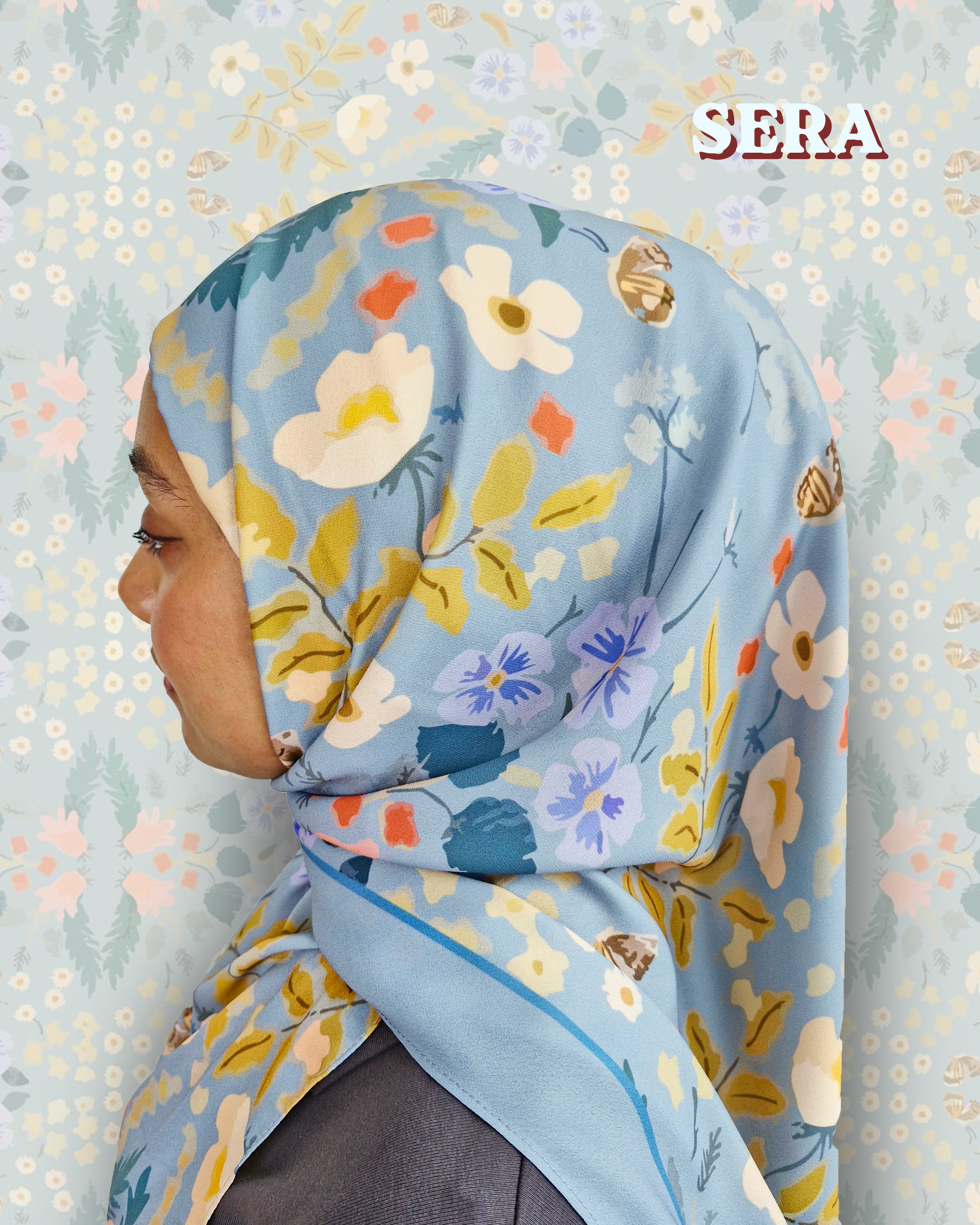 Secret Garden Hijab Collection (2M Shawl, 2M Shawl With Inner, 50" Bawal, 50" Instant Bawal With Inner)