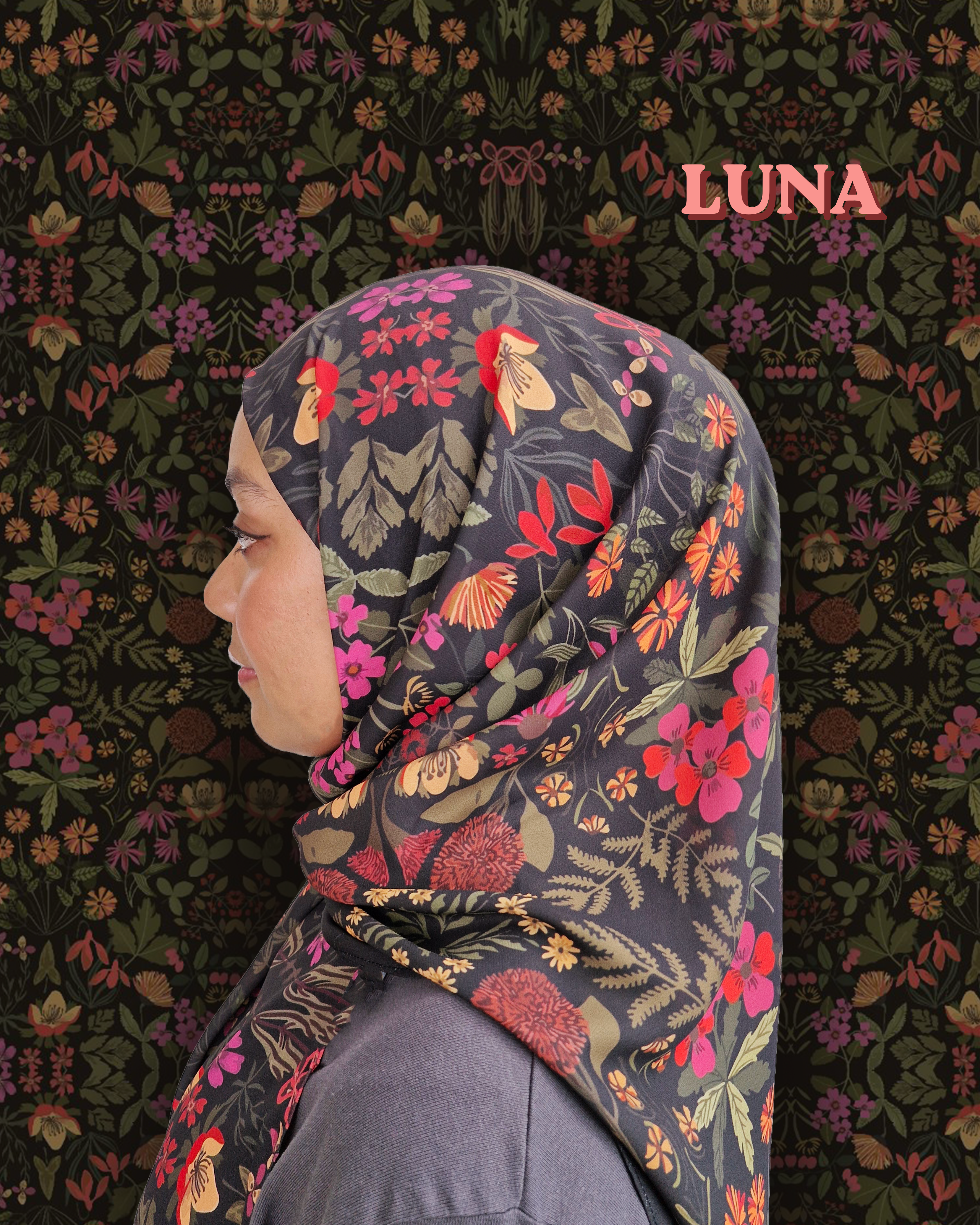 Secret Garden Hijab Collection (2M Shawl, 2M Shawl With Inner, 50" Bawal, 50" Instant Bawal With Inner)