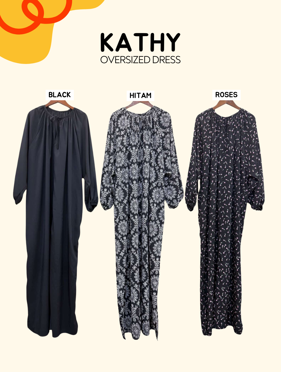 Kathy Oversized Ironless Dress