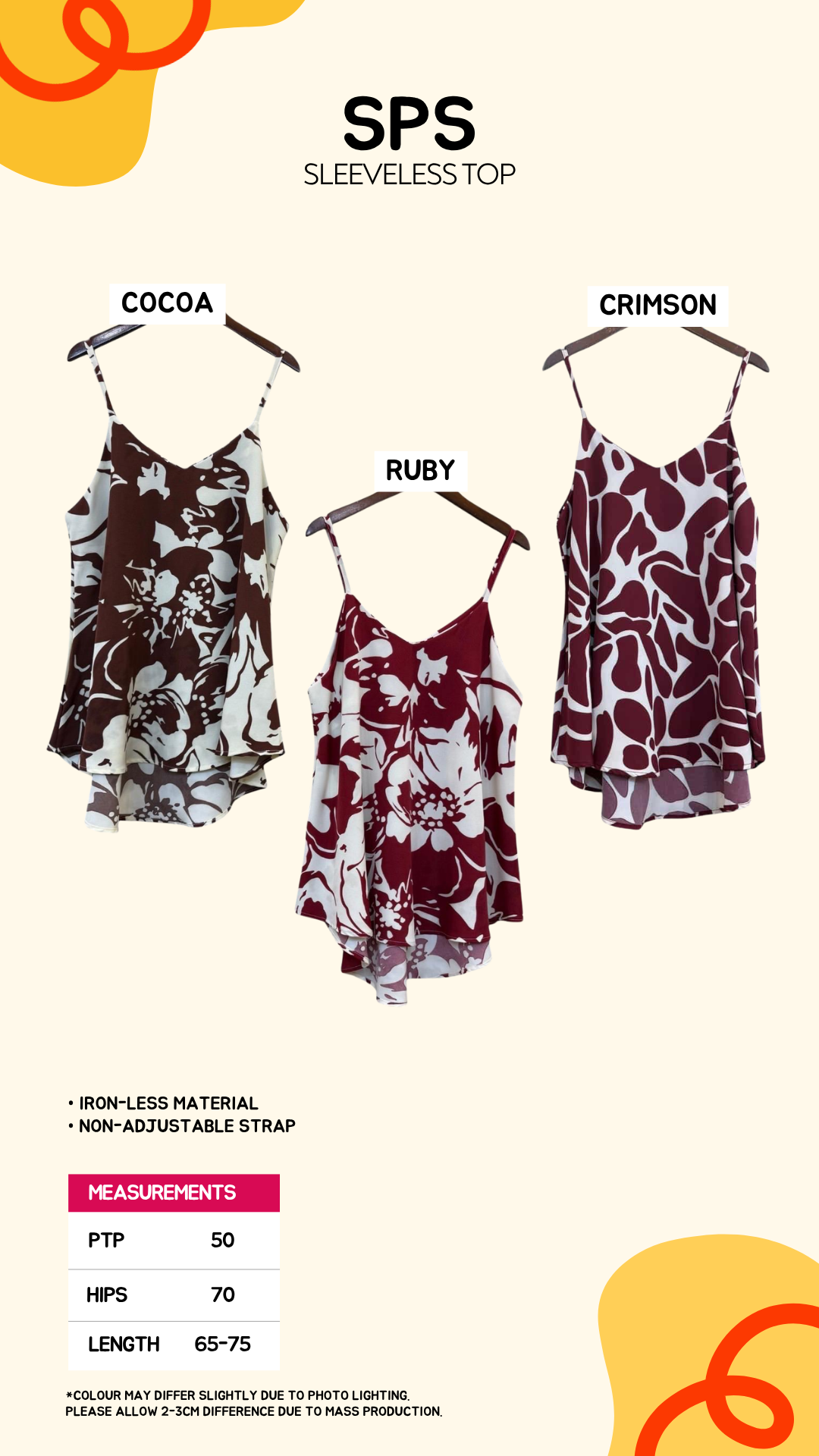 SPS Printed Sleeveless Top