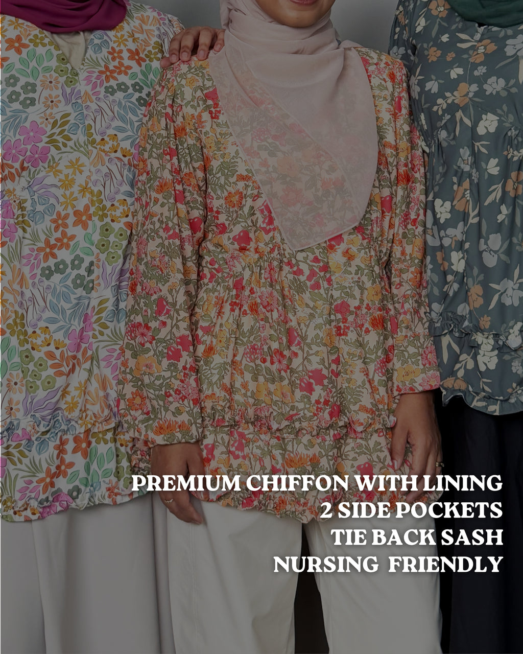 Tiara Ruffles Printed Top