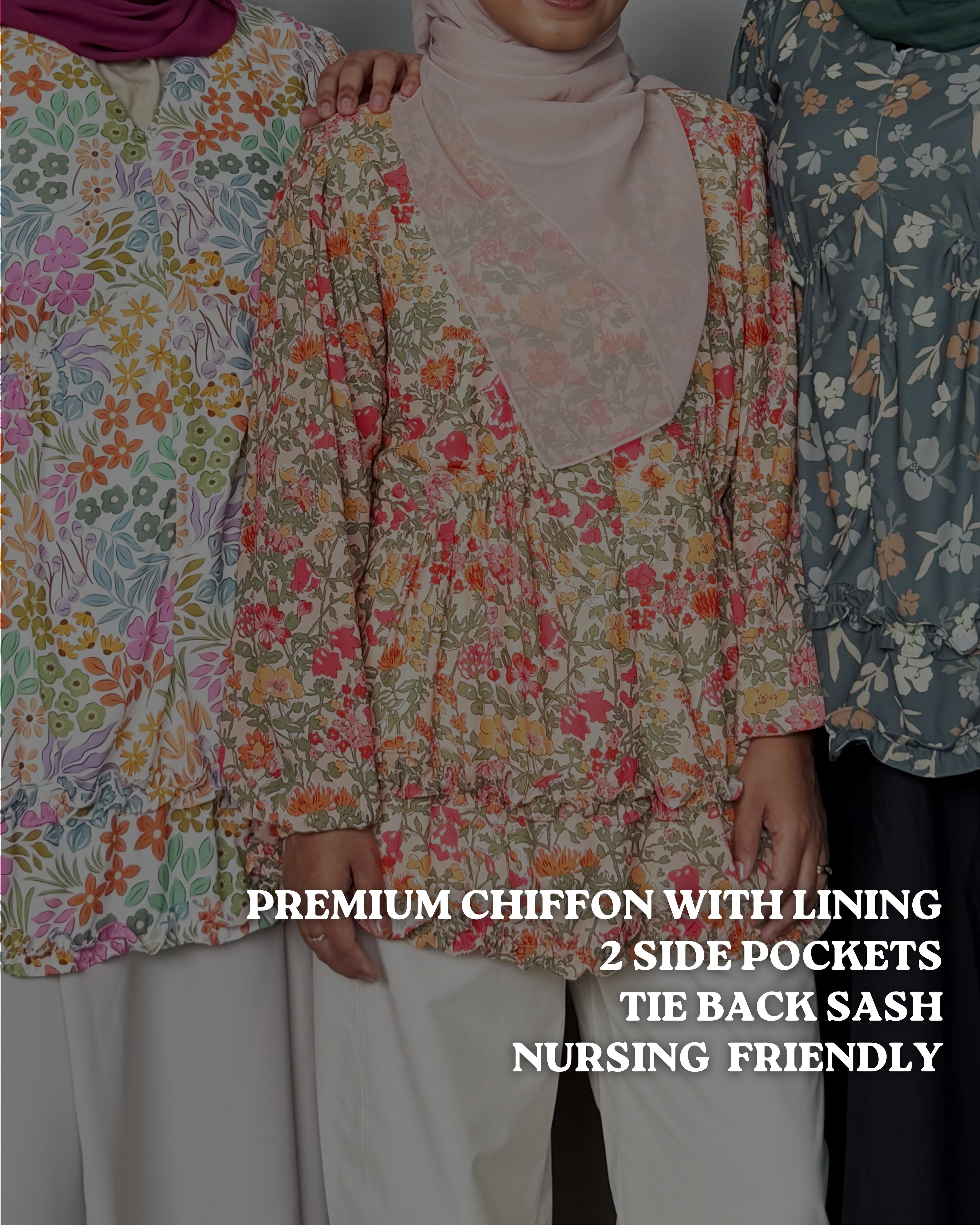 Tiara Ruffles Printed Top