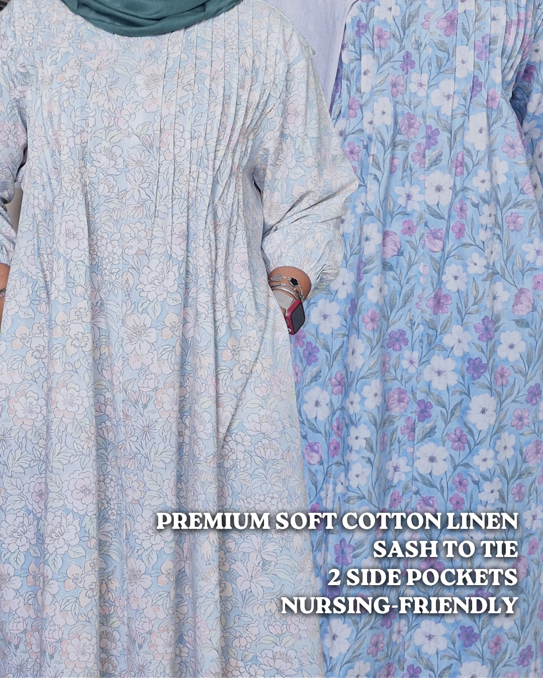 Fyra Pleated Linen Dress