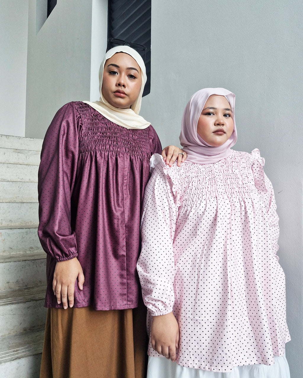Smock Top Polka (Ruffles & Non-Ruffles)