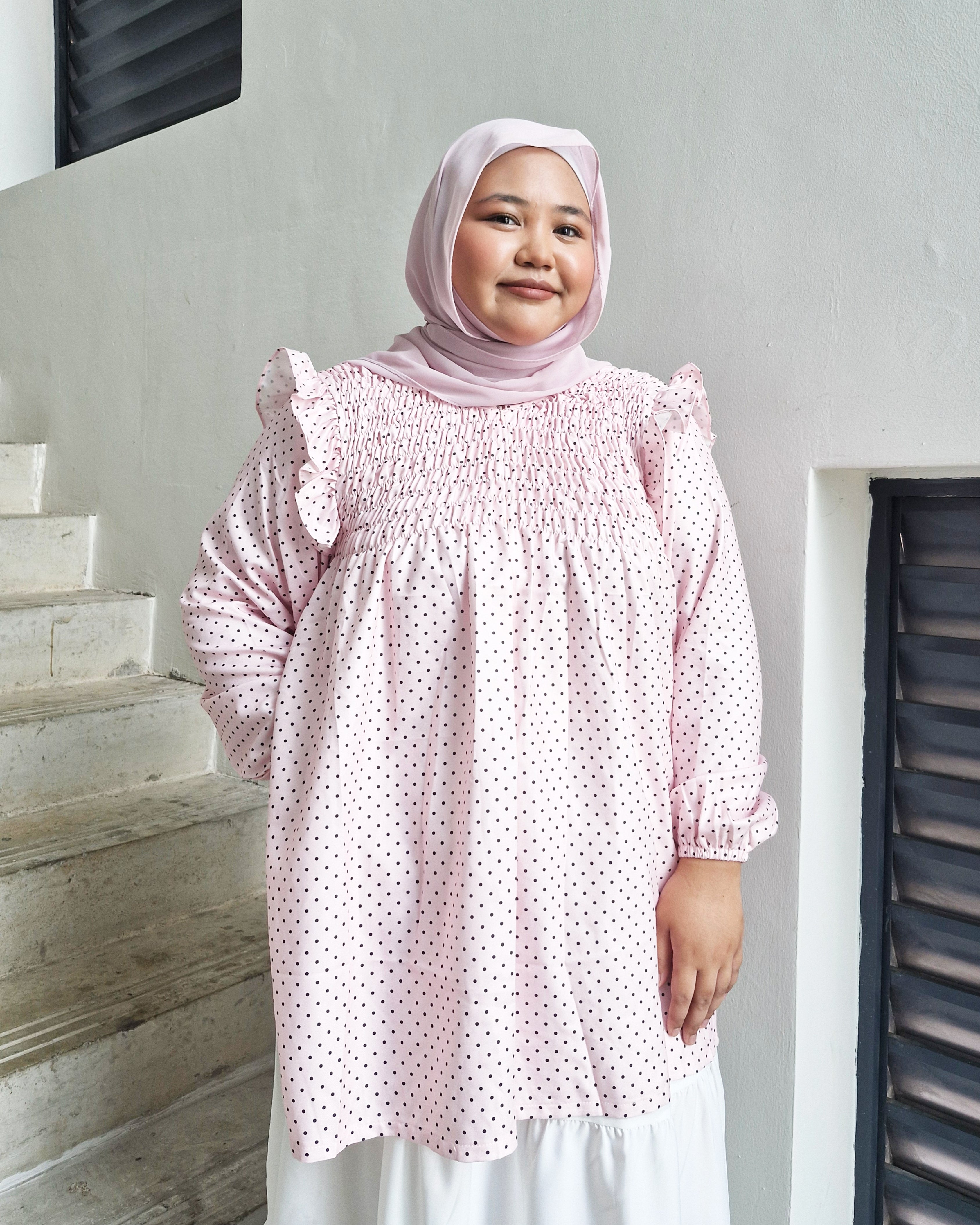 Smock Top Polka (Ruffles & Non-Ruffles)