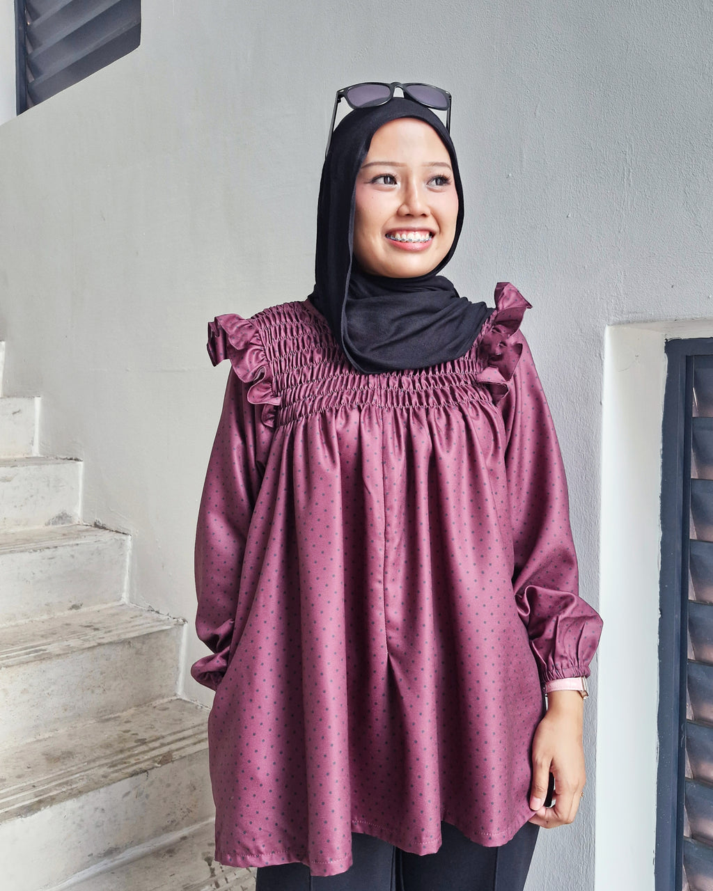 Smock Top Polka (Ruffles & Non-Ruffles)