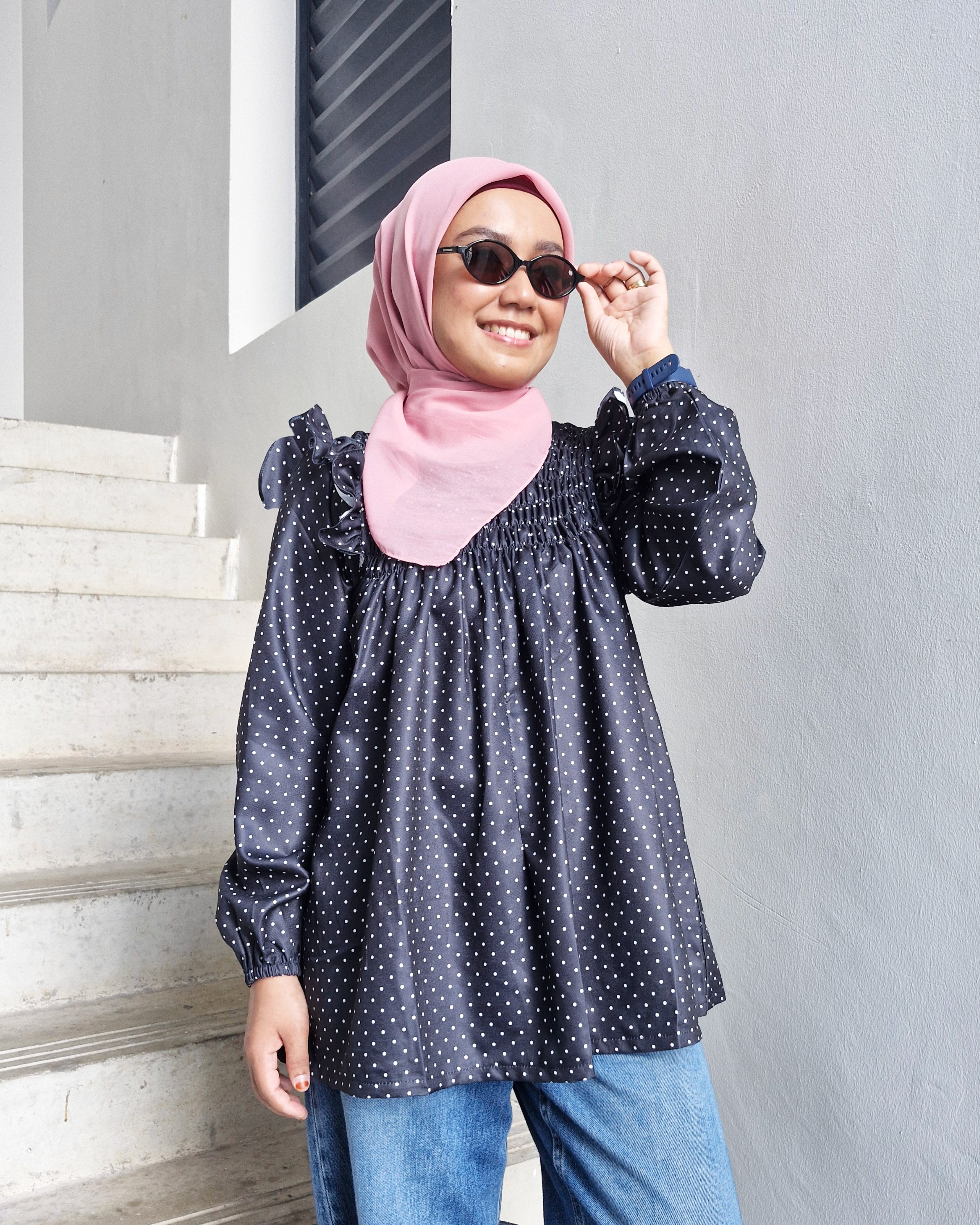 Smock Top Polka (Ruffles & Non-Ruffles)
