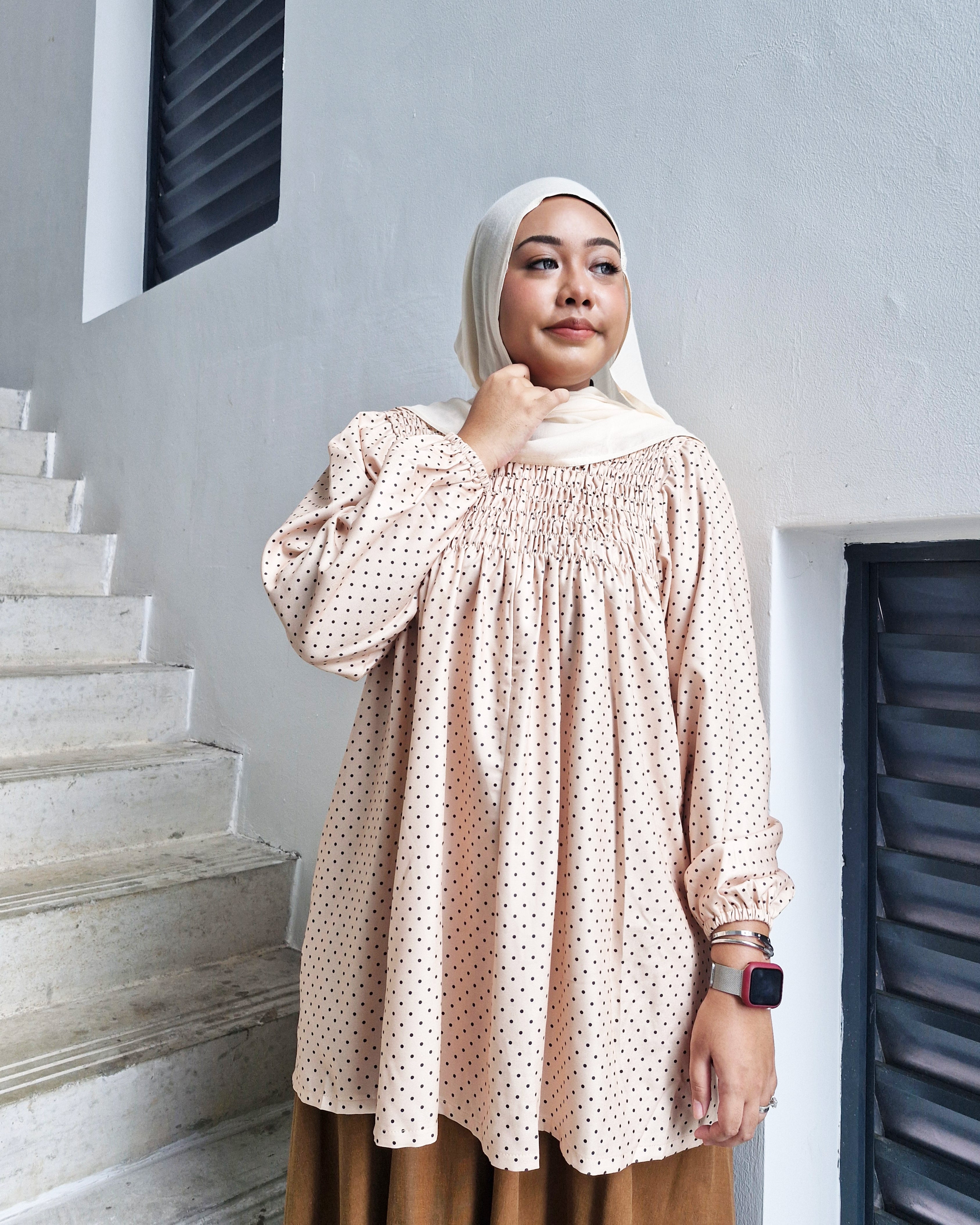 Smock Top Polka (Ruffles & Non-Ruffles)