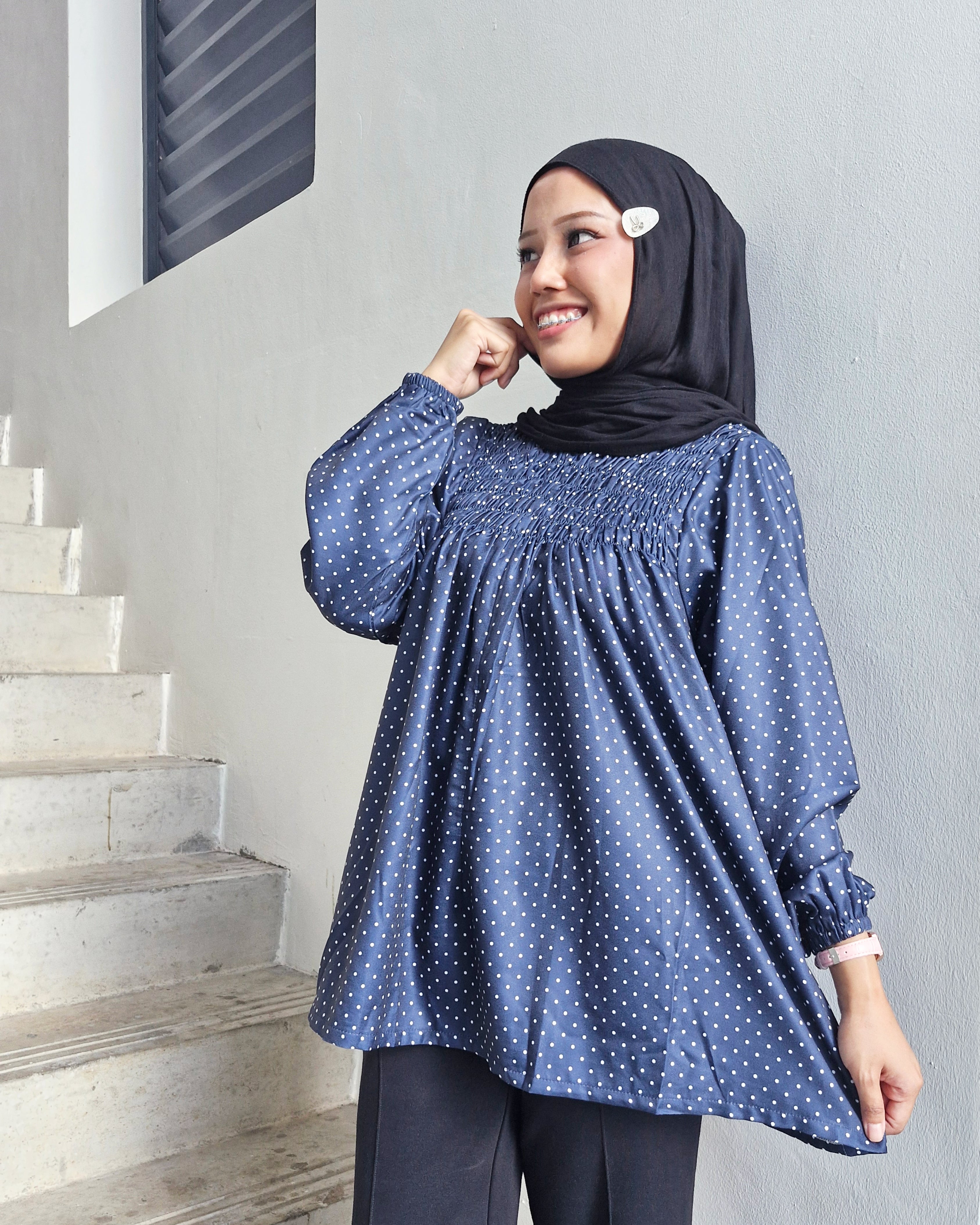 Smock Top Polka (Ruffles & Non-Ruffles)